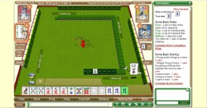 Mahjong Timen riichi-harjoituspeli Mahjong Time ruutukaappaus